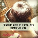 How To Make A Sock Bun (minus the sock)