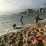 kids on a beach