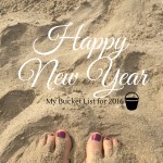 Happy New Year toes on the beach